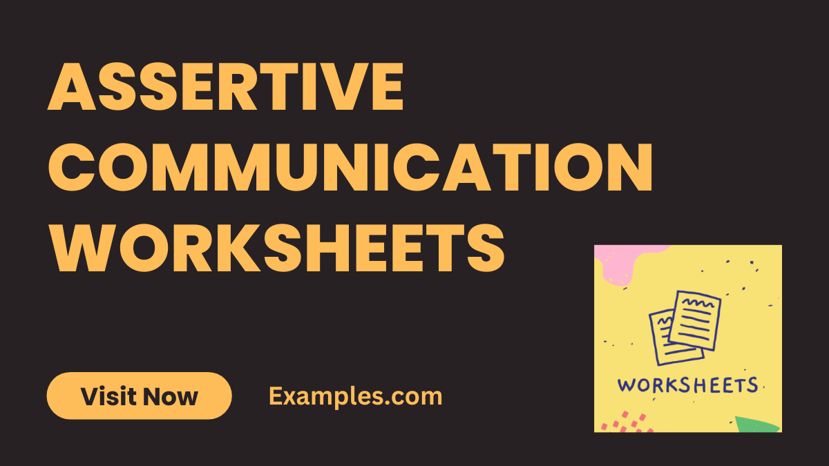 Assertive Communication Worksheets image