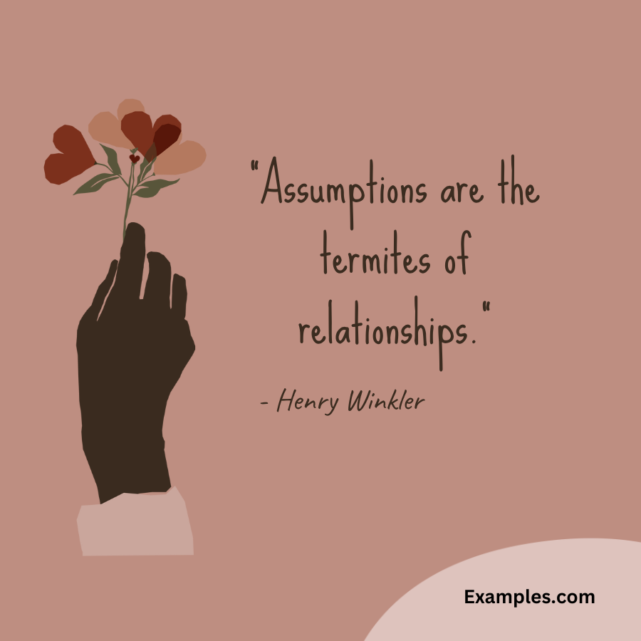 assumptions of relationships quote by henry winkler