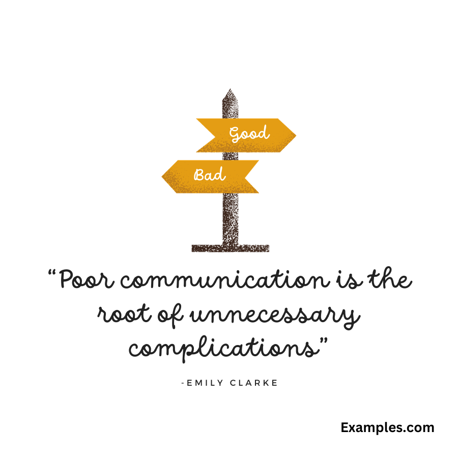 bad communication quote by emily clarke