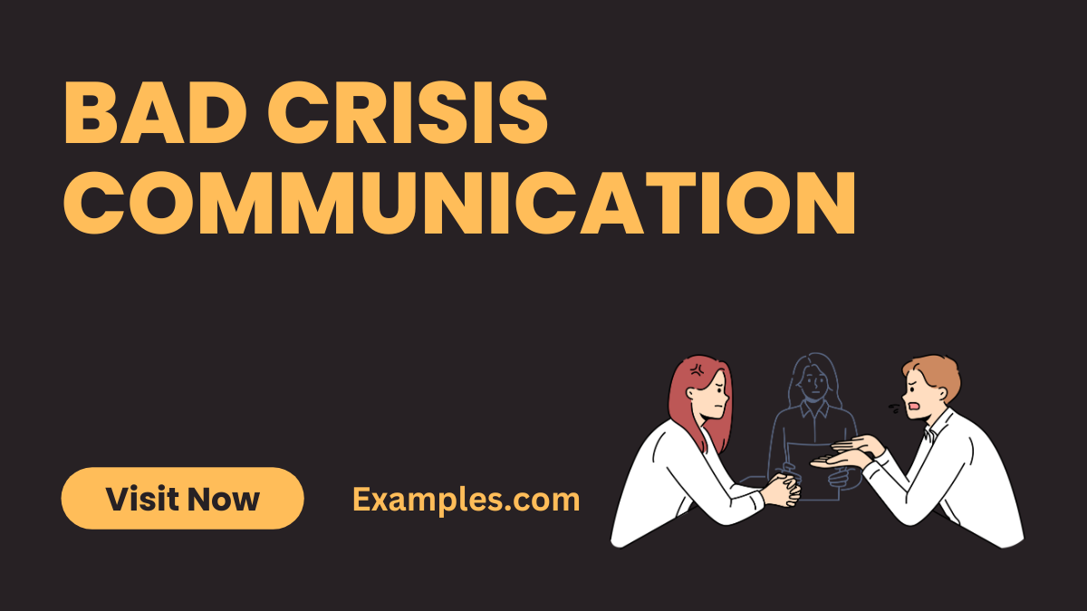 Bad Crisis Communication