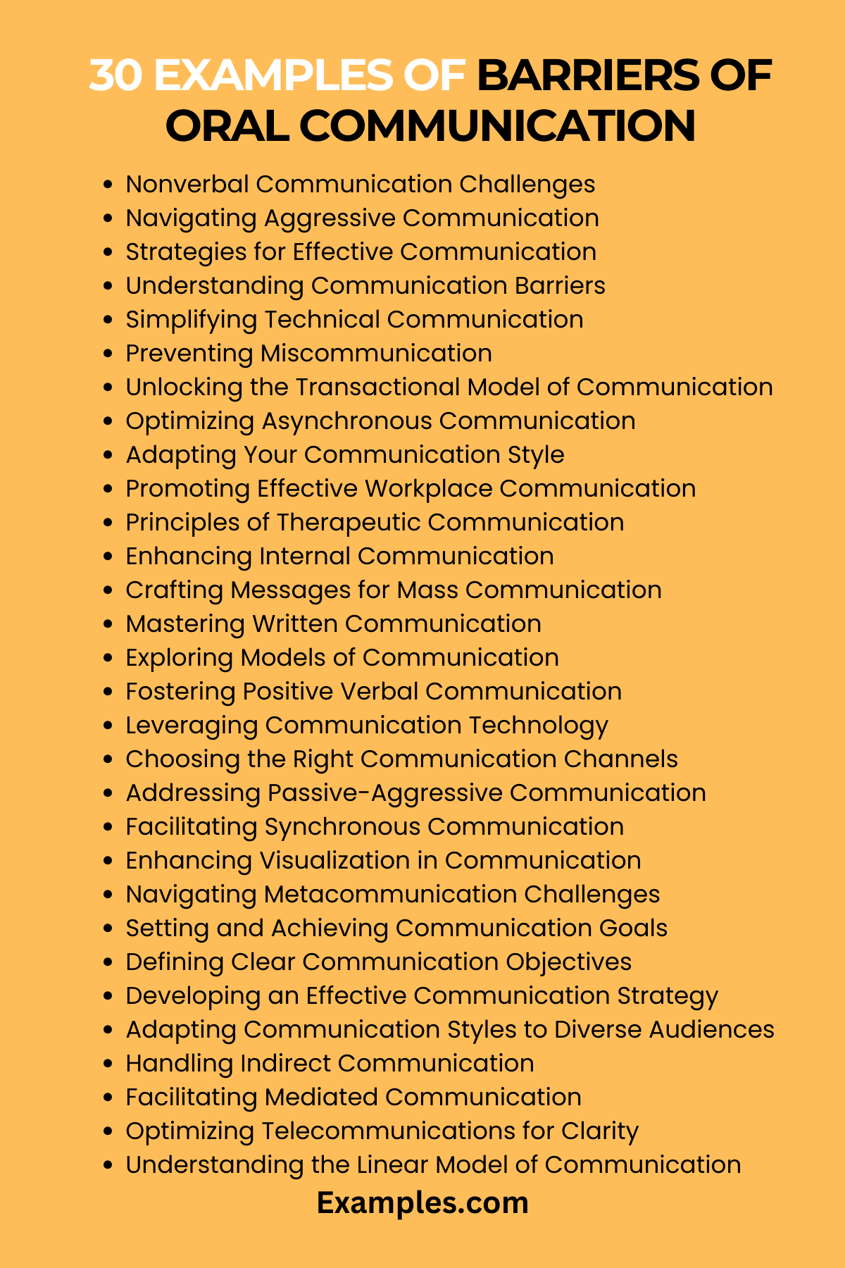 Barriers of Oral Communication 29+ Examples
