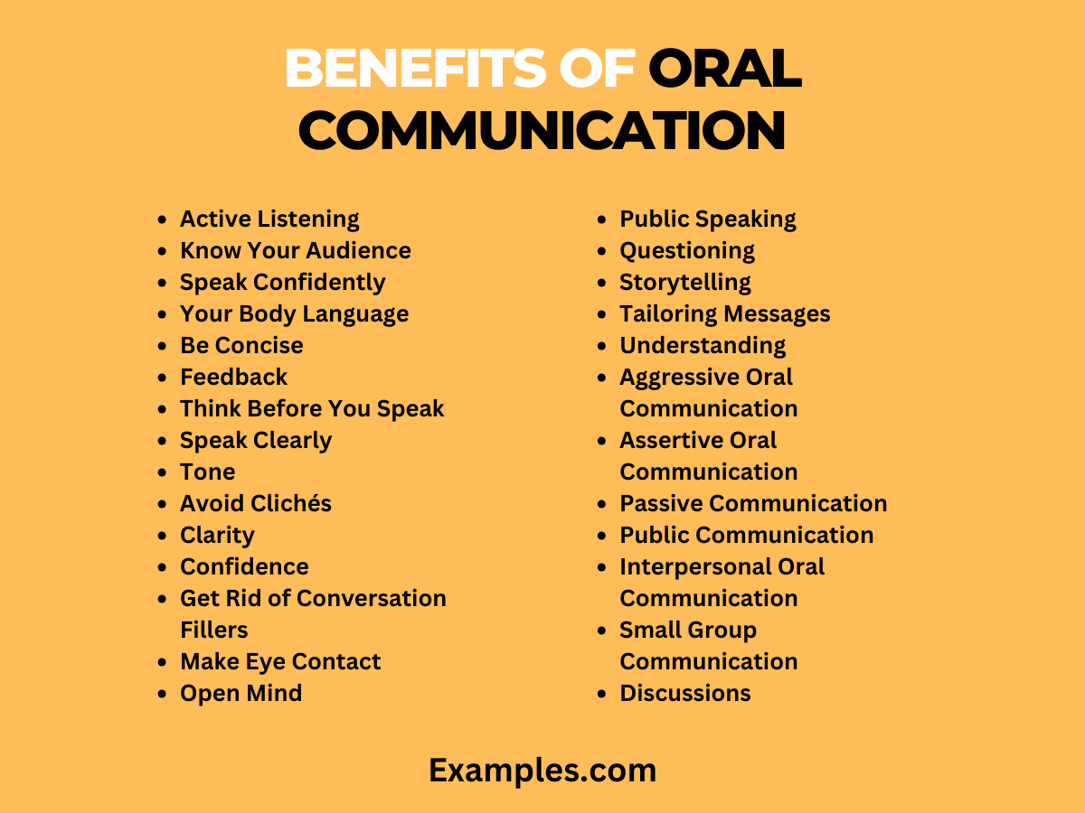 advantages of oral communication essay