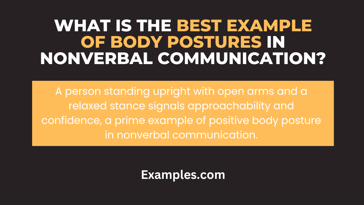 best example of body postures