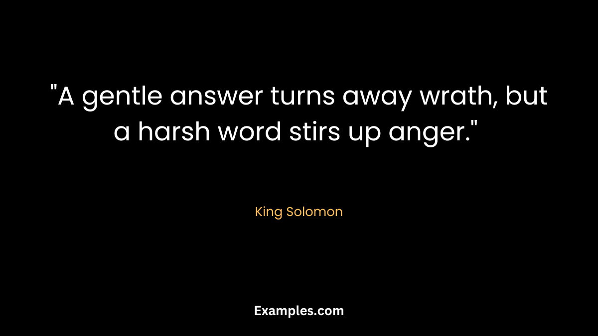bible quotes on communication by king solomon