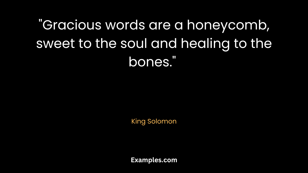 bible quotes on communication by king solomoni