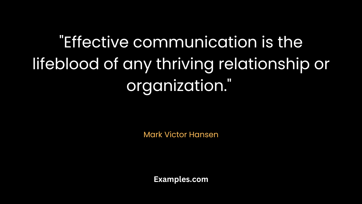 bible quotes on communication by mark victor hansen