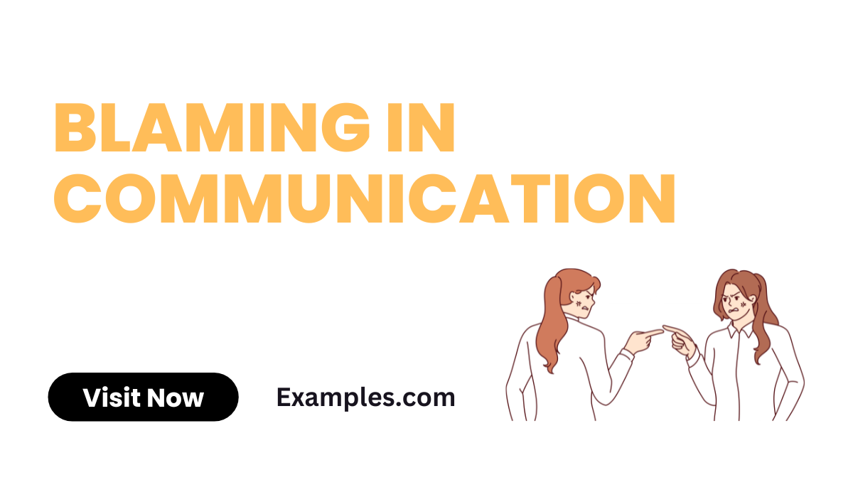 Blaming in Communication