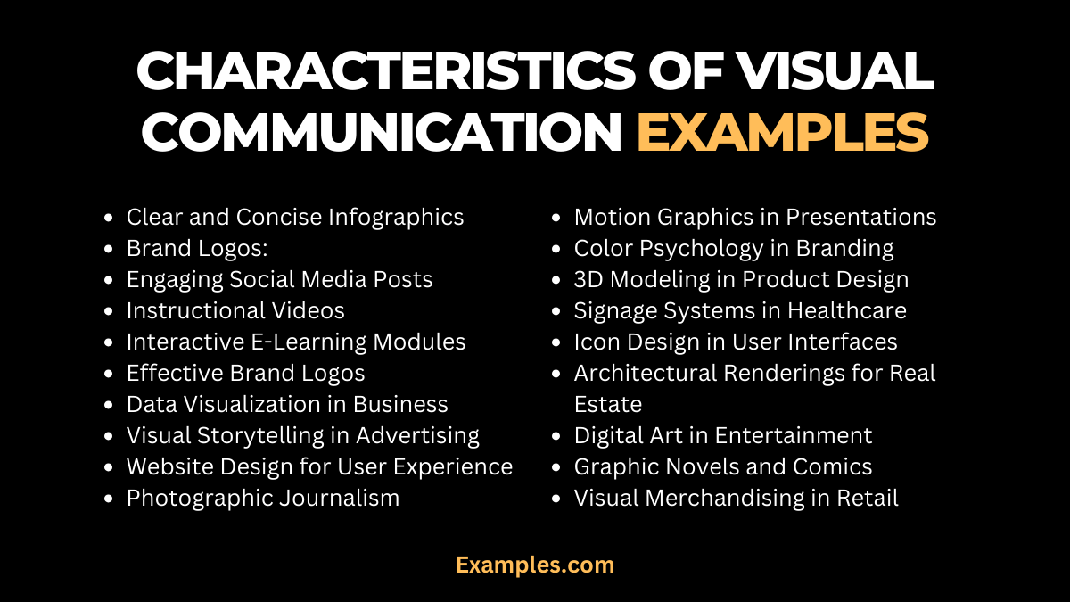 characteristics of visual communication examples
