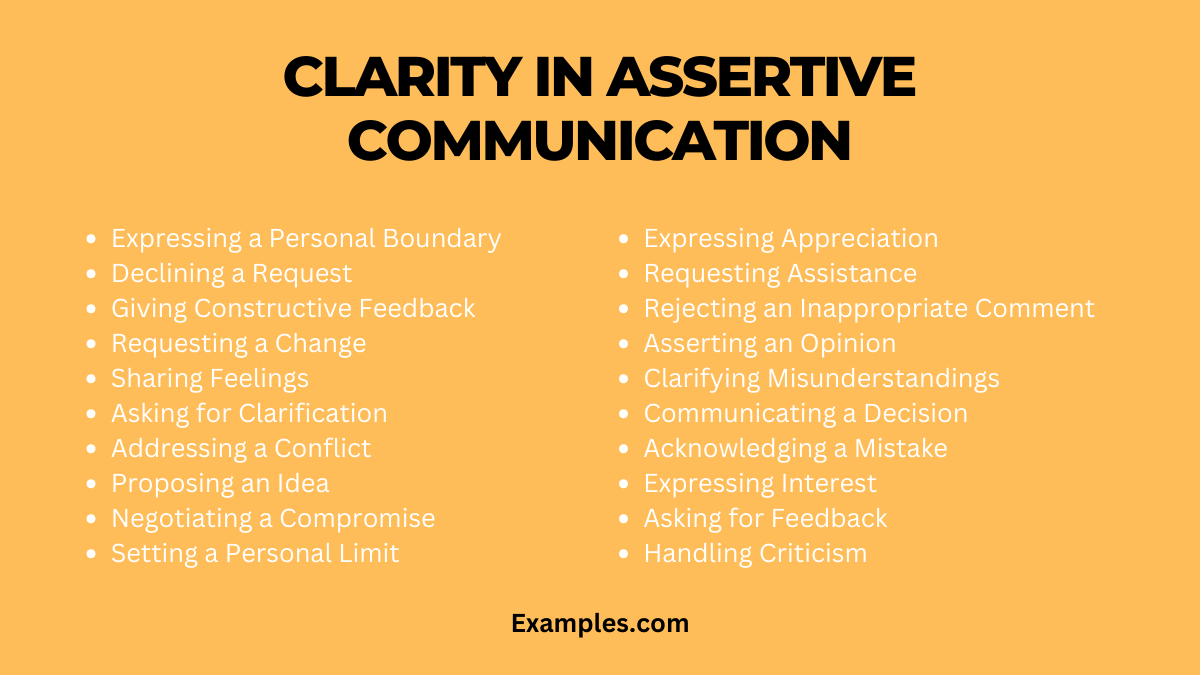 Clarity in Assertive Communication - 19+ Examples, How to Communicate