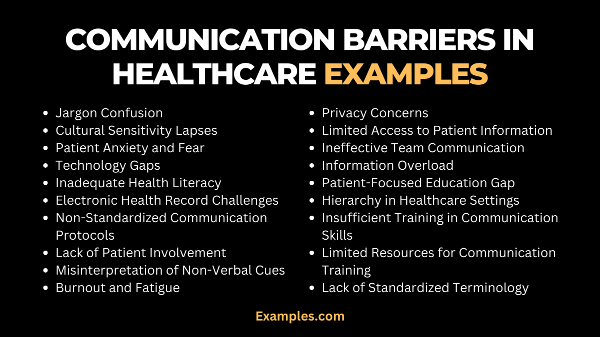 communication barriers in healthcare examples