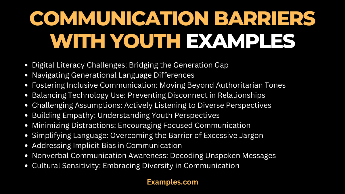 communication barriers with youth examples