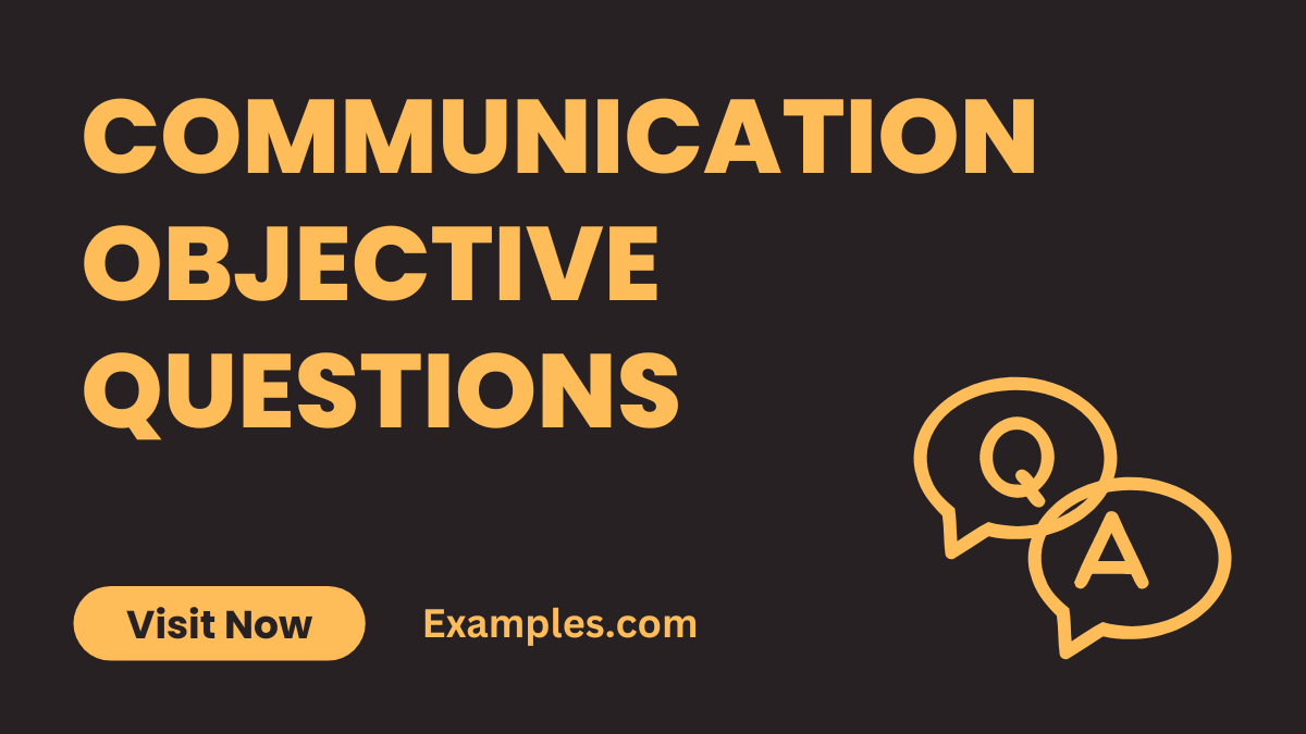 Communication Objective Questions