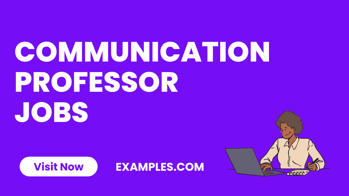 Communication Professor Jobs