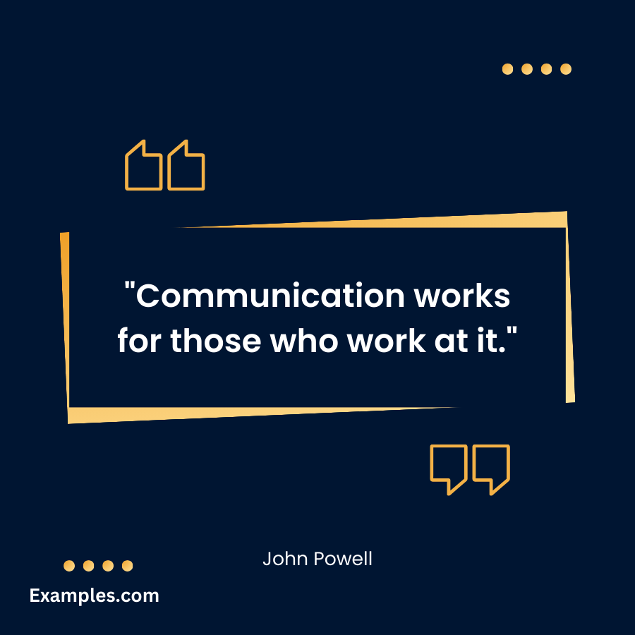 communication quote for work by john powell