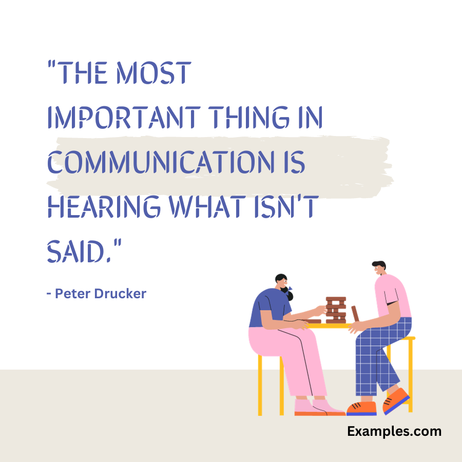 communication quote for work by peter drucker