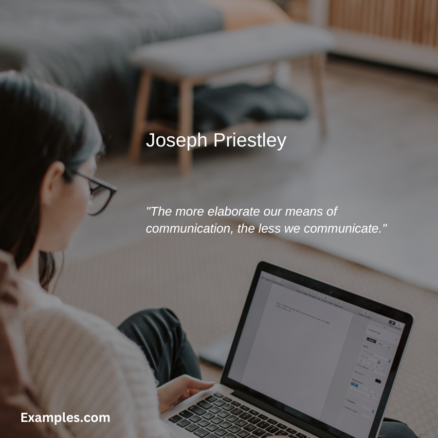 communication quotes for work by joseph priestley