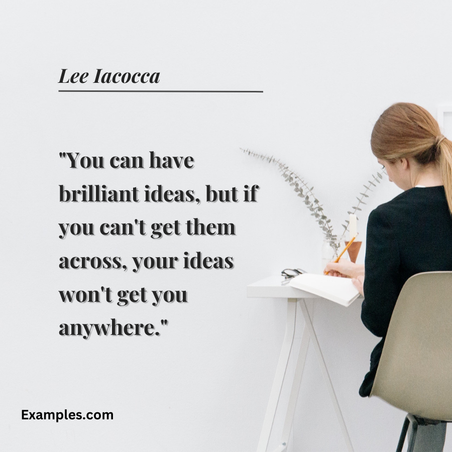 communication quotes for work by lee iacocca