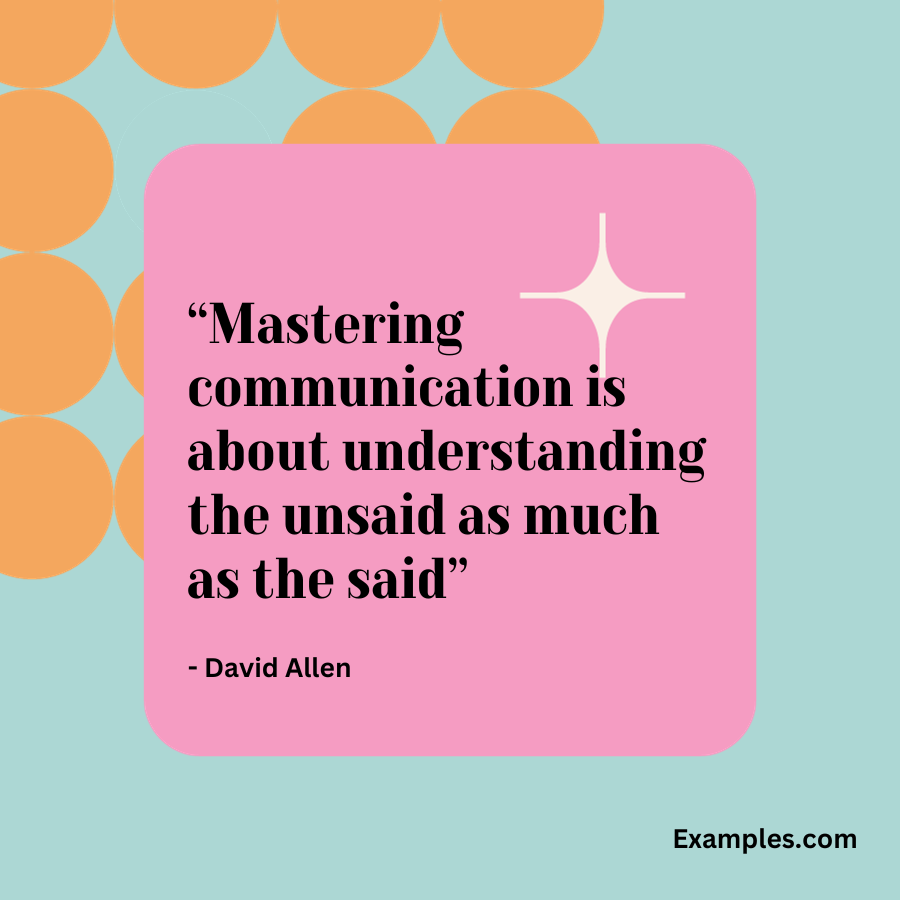 communication skills quote by david allen
