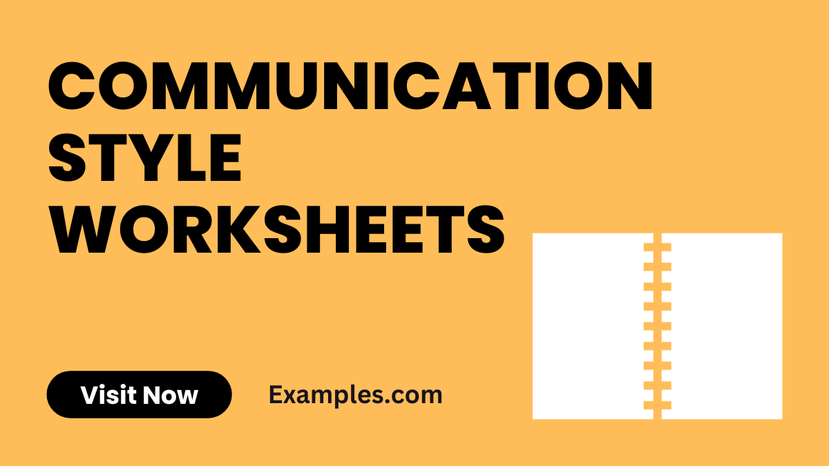 Communication Style Worksheets