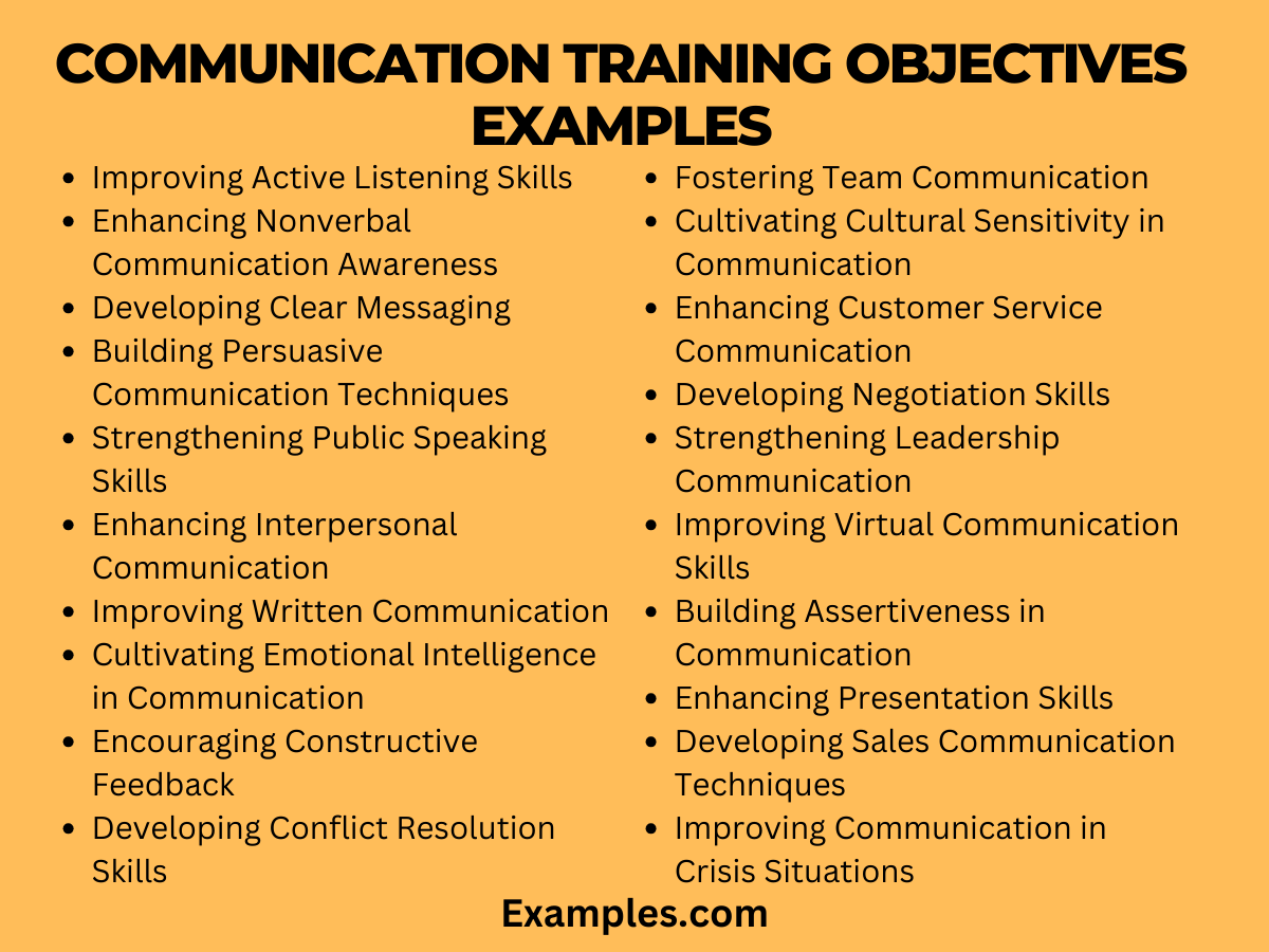 communication-training-objectives-29-examples