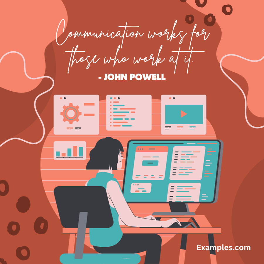 communication works quote by john powell