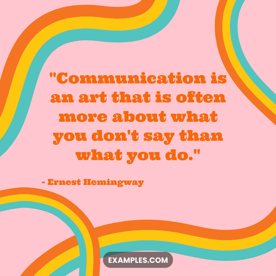 communication is an art quote by ernest hemingway