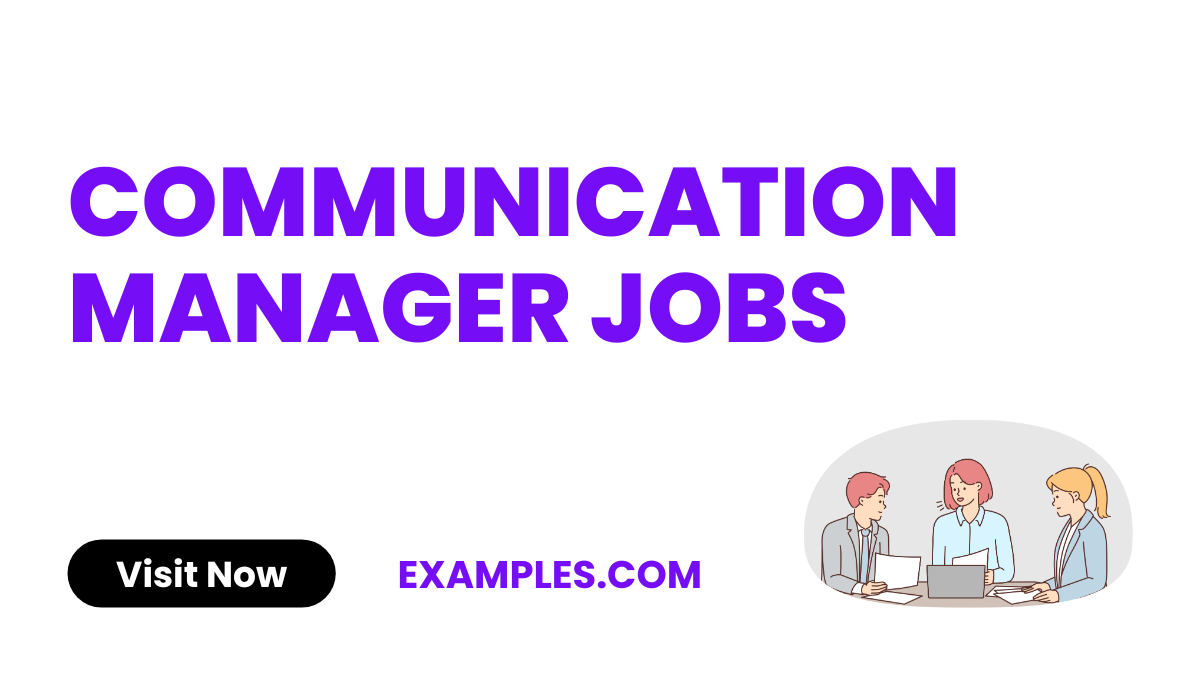 Communications Manager Jobs image
