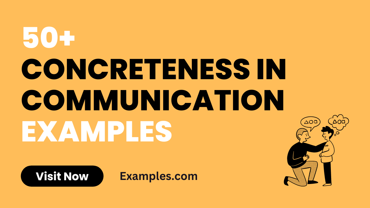 Concreteness in Communication Examples