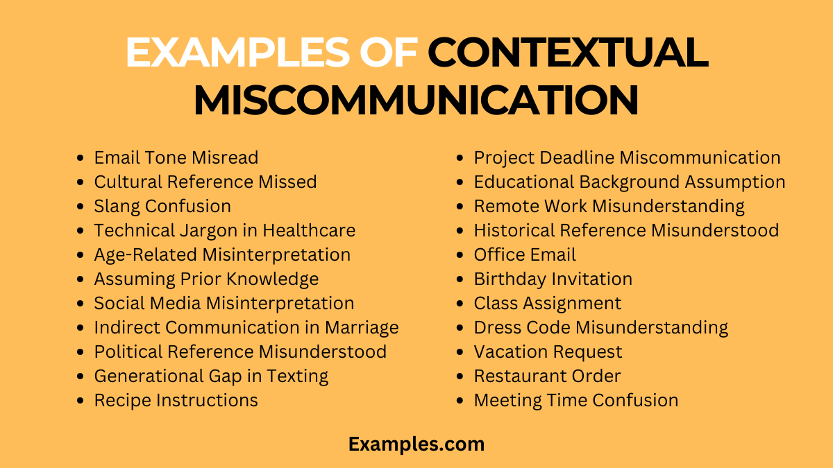 contextual miscommunication examples