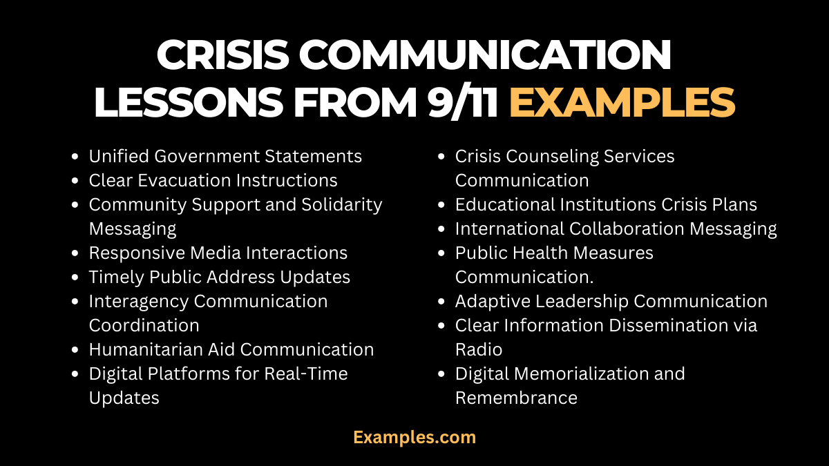 crisis communication lessons from 911 examples