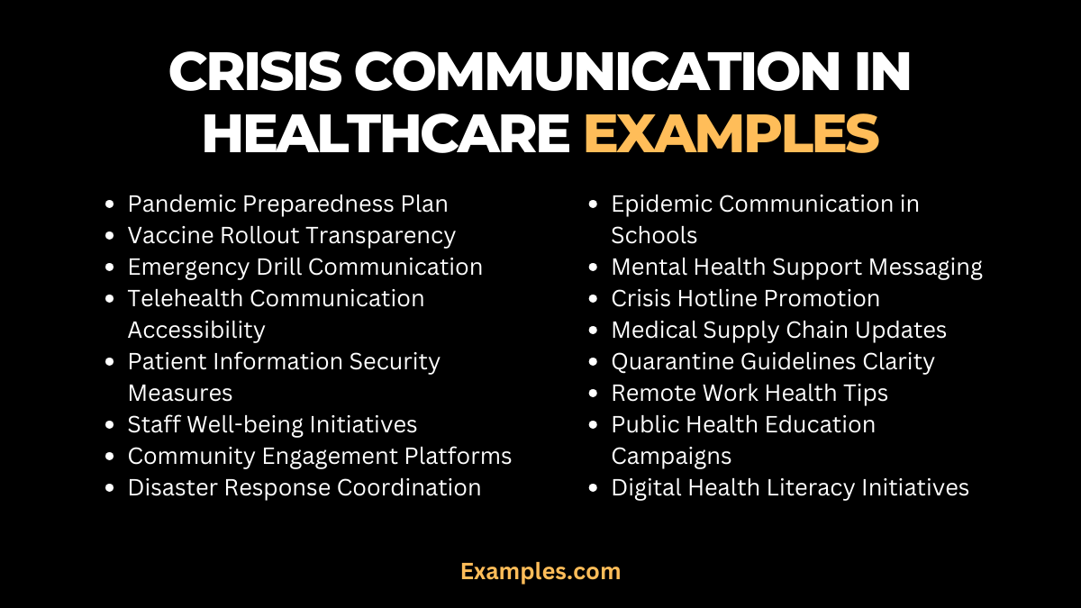 crisis communication in healthcare examples