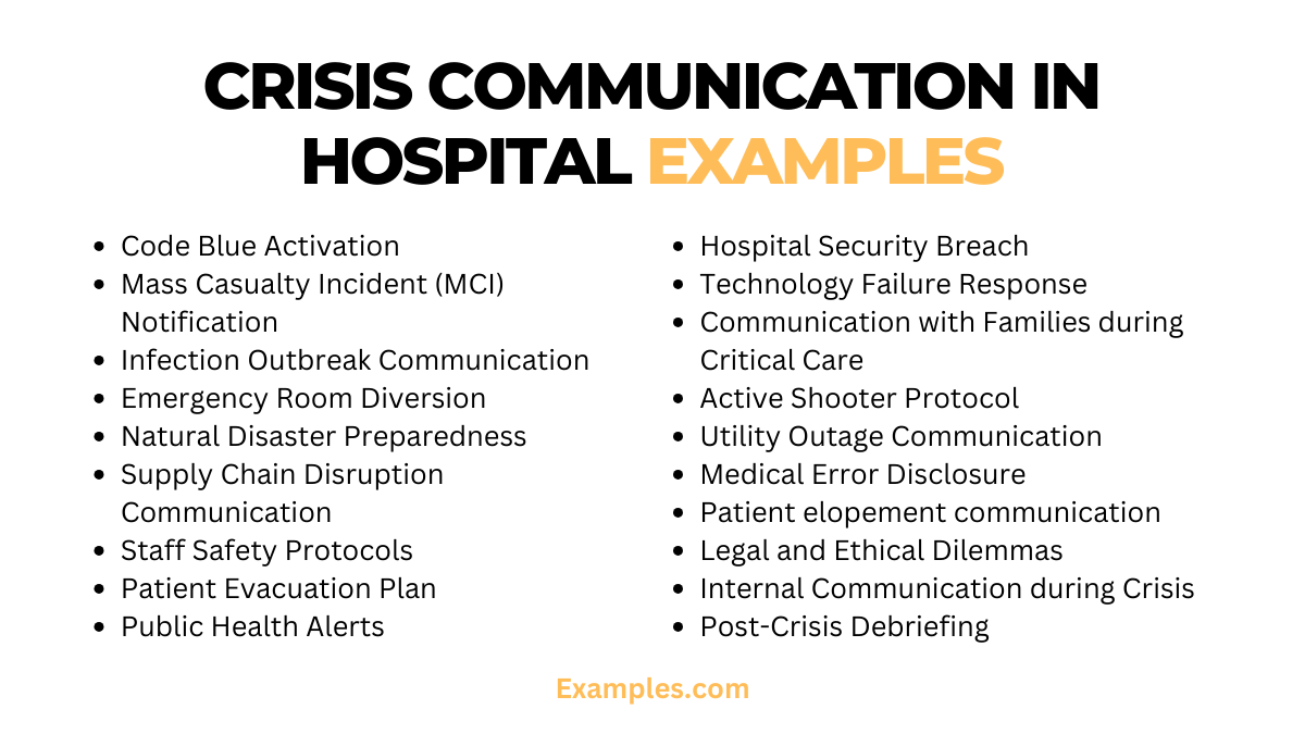 crisis communication in hospital examples
