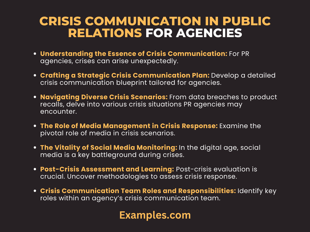 crisis communication in public relations for agencies