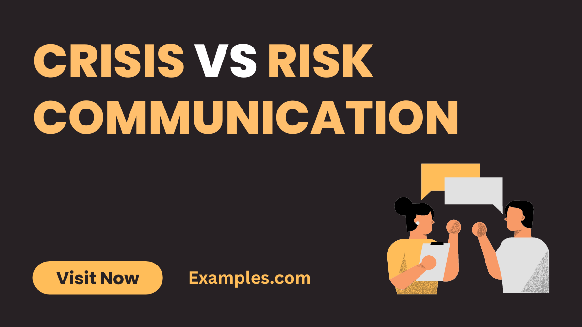 Crisis vs Risk Communication