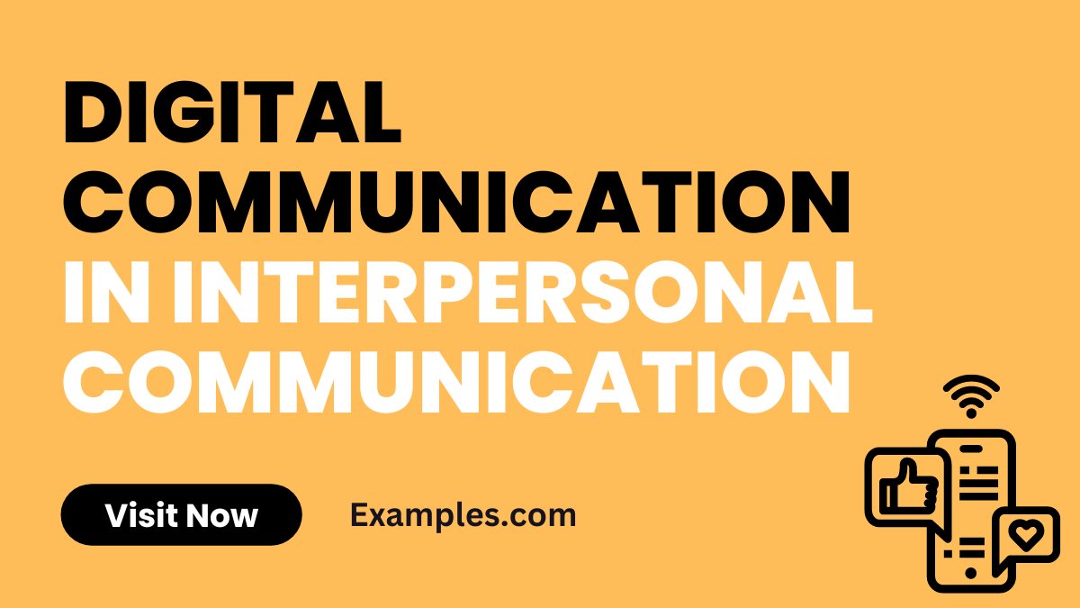 Digital Communication in Interpersonal Communication