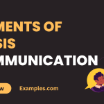 Elements of Crisis Communication