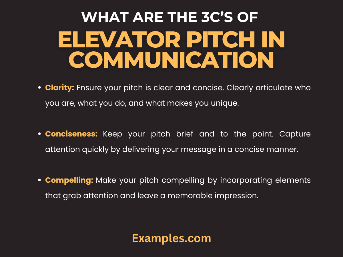 Elevator pitch in Oral Communication 29+ Examples