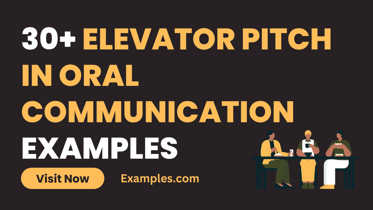 Elevator pitch in Oral Communication 3