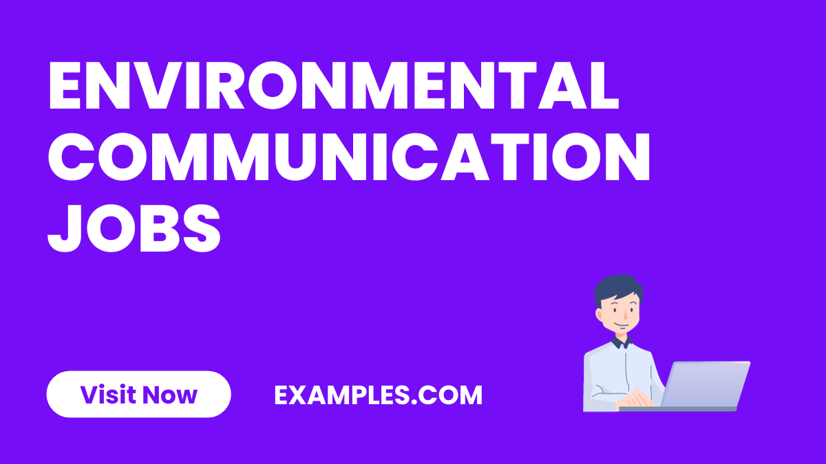Environmental Communication Jobs