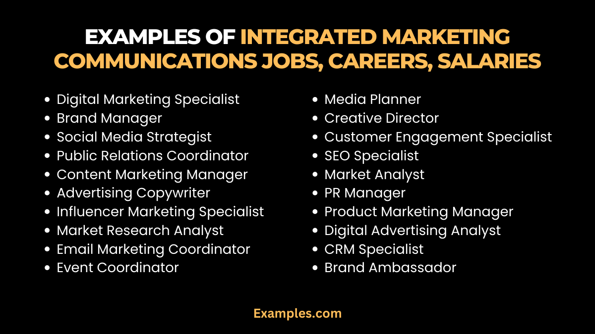 Integrated Marketing Communications Jobs Careers Salaries Examples