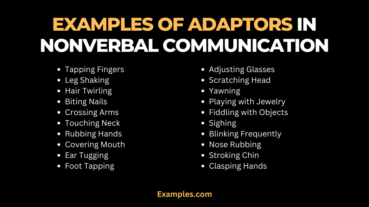 Adaptors in Nonverbal Communication 19+ Examples, Types