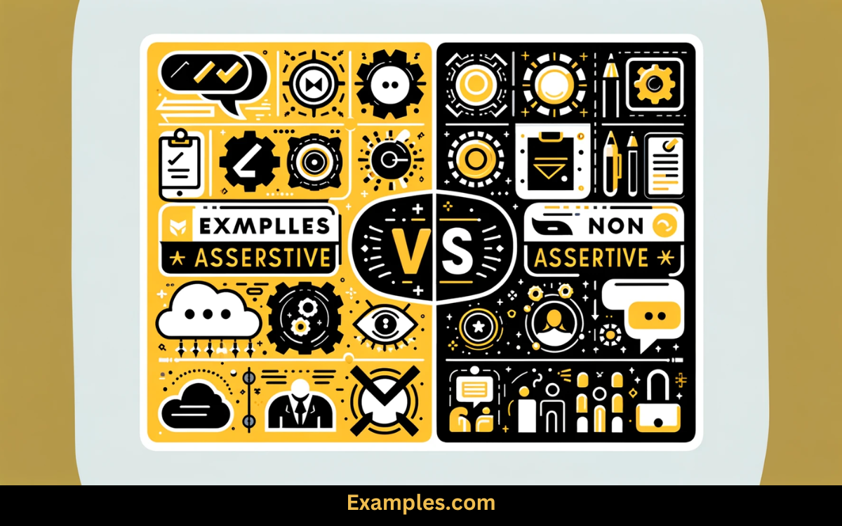 examples of assertive vs non assertive communication