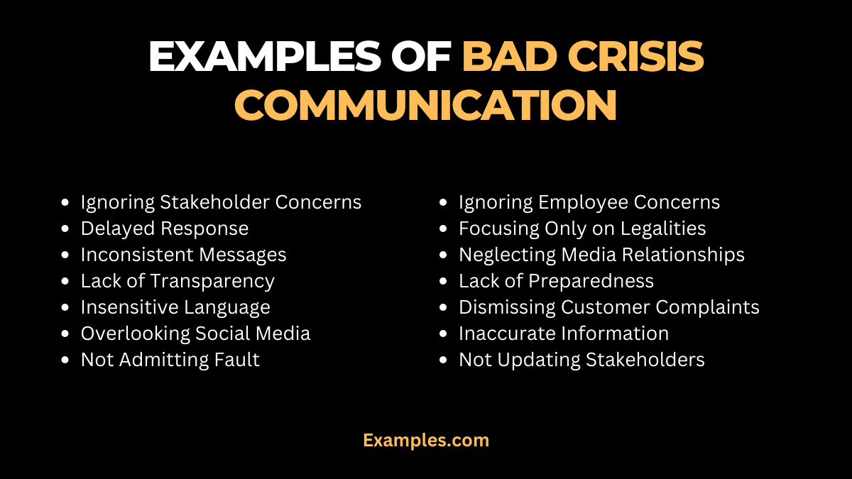 examples of bad crisis communication