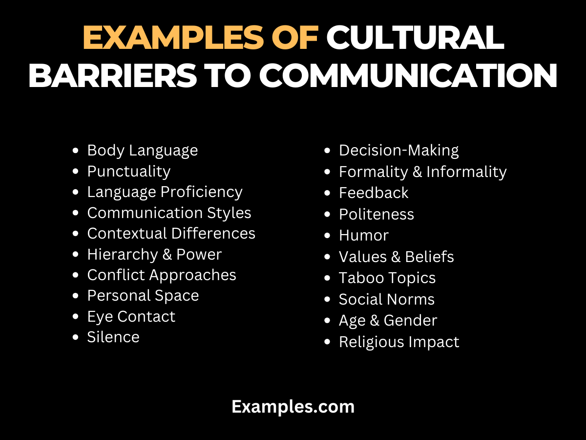 examples of cultural barriers to communication