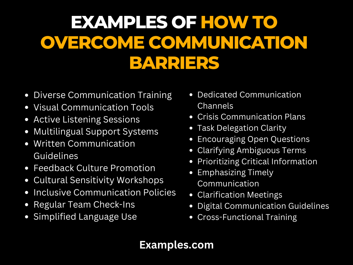 How To Overcome Communication Barriers: Examples