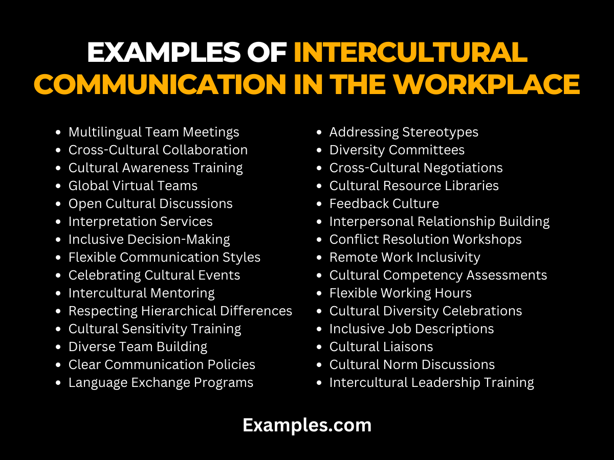 examples of intercultural communication in the workplace