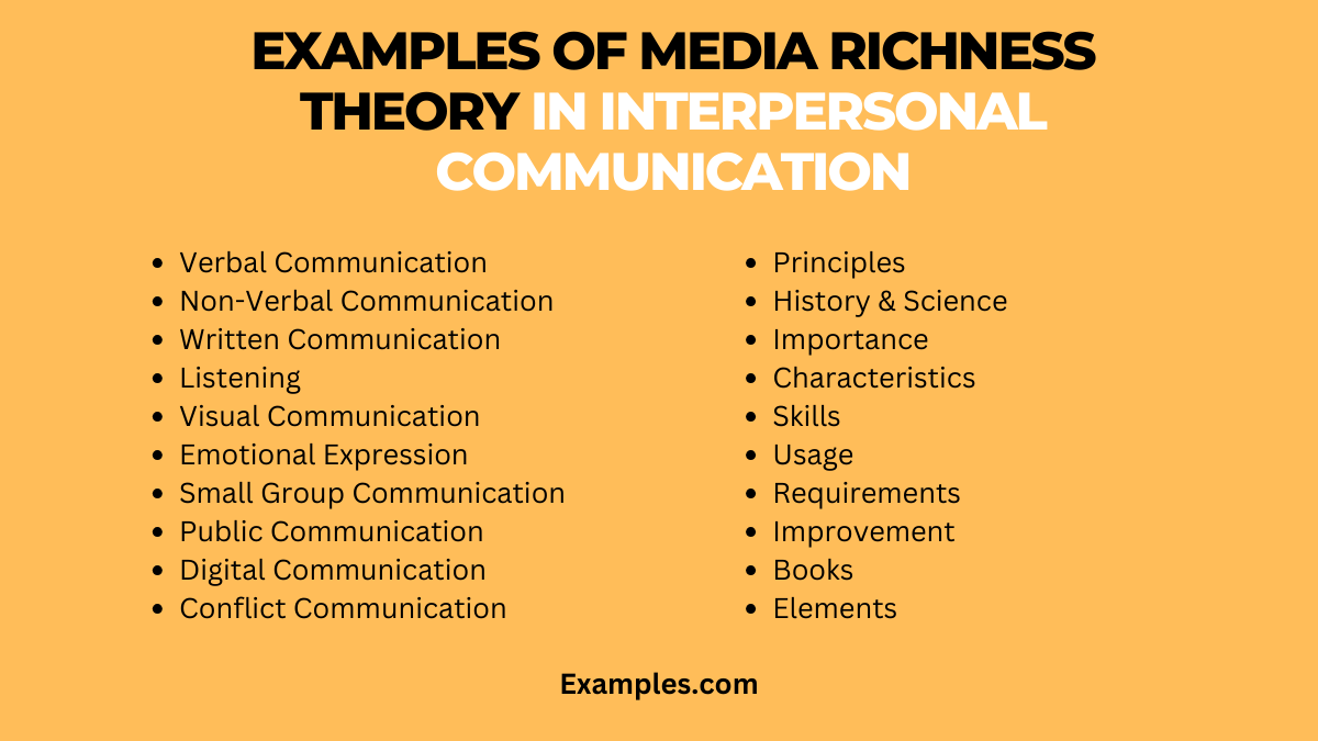 examples of media richness theory in interpersonal communication
