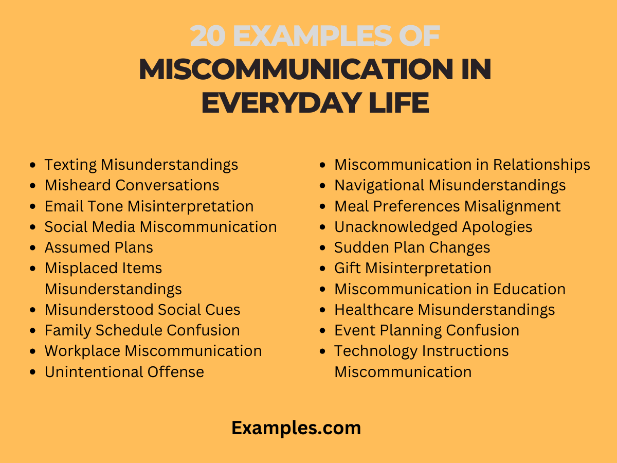examples of miscommunication in everyday life