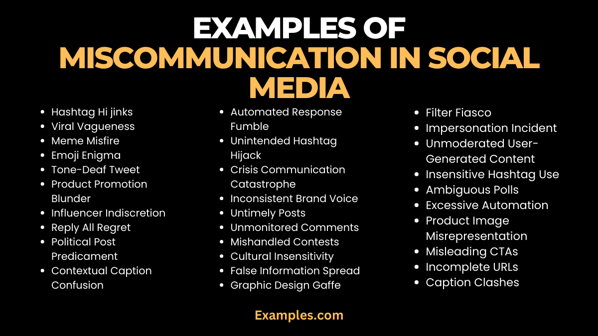 examples of miscommunication in social media 