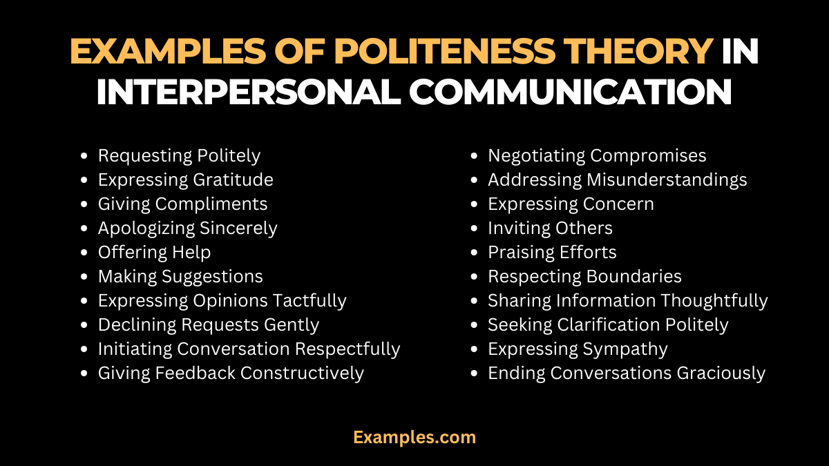 examples of politeness theory in interpersonal communication